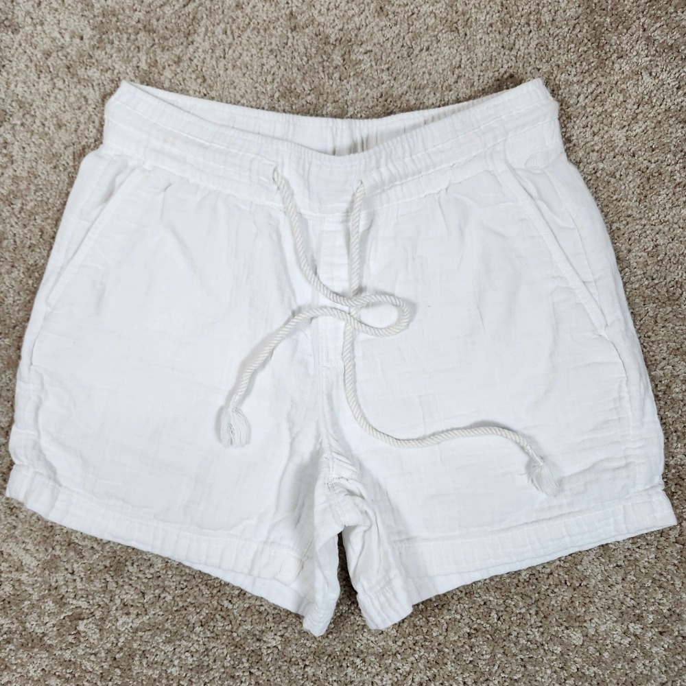 Old‎ Navy Shorts White Cotton Gauze Drawstring Casual Summer Small